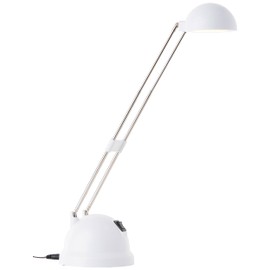 BRILLIANT Lampe de bureau LED avec interrupteur Katrina hauteur 20 cm Ø11 cm 8,3W blanc