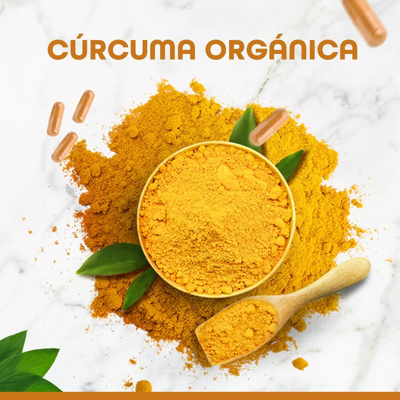 BULK SUPERFOODS | Curcuma Organica 100% Natural 60 Capsulas –