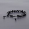 COAI Leopard Black Obsidian Stone Bracelet