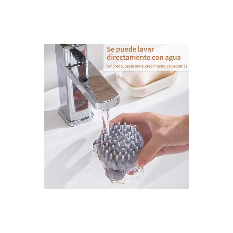 Georgex Cepillo Corporal Silicona Pcs Baño Lavar Cabello Bañarse Diluir