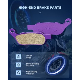 ECCPP FA458 - Pastillas de freno traseras de fibra de carbono para 2008-2016