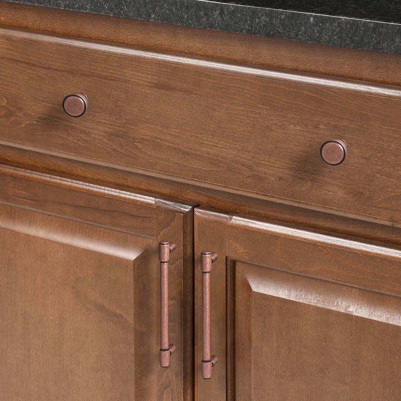 Goo-Ki 6 Pack 5.04"(128mm) c-c Kitchen Cabinet Hardware Antique Copper