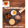 HUPECHAM 4-Cup Egg Pan Nonstick, and Granite Egg Frying Pan,