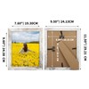 PETAFLOP 8x10 Picture Frame Set of 7, Distressd Rustic Frames