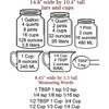 Kitchen Conversion Measuring Cups Charts by Walls with Style (WHITE)