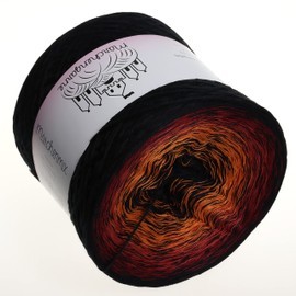 Colour Gradient Yarn Autumn Leaves 400 g - 1520 m 4 Thread Bobbel Wool Hand Knitting Yarn