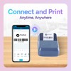 Print Peak Mini Thermal Label Printer, 2 Inch Inkless Bluetooth
