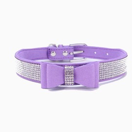 ETOPARS Rhinestone Dog Collar, Cute Dazzling Dog Rhinestone Collar, Crystal Diamond Pet Dog Cat Collar, Pet Collars with Rhinestones, Dog Collar Harness for Small & Medium Dogs