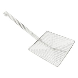Stainless Steel Square Strainer Skimmer Ladle for Cooking Frying Kitchen Gadgets Mesh Strainer Pasta Strainer Spoon Coarse Mesh