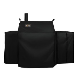 JIESUO 5555 Grill Cover for Char-Griller E1224, 2121,3018,1224, Heavy Duty and Waterproof Char-Griller Smoker Grill Cover
