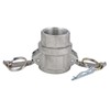 2 pcs Aluminum Camlock Fittings (1-1/4" Type D) Cam &