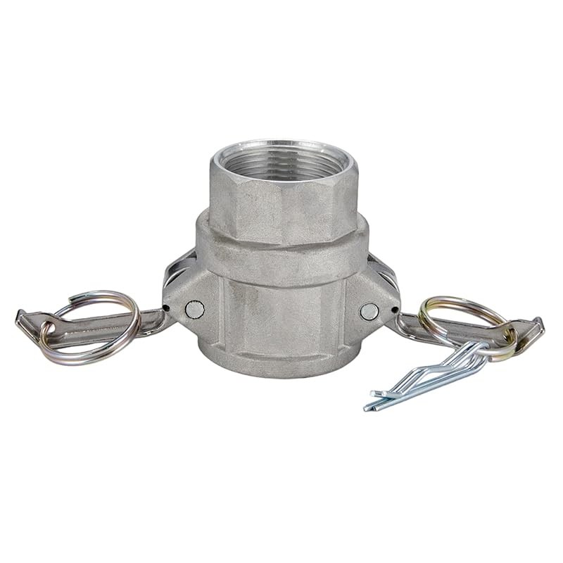 2 pcs Aluminum Camlock Fittings (1-1/4" Type D) Cam &