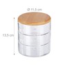 Relaxdays Make Up Organizer Round 3 Tier Rotating Cosmetic &