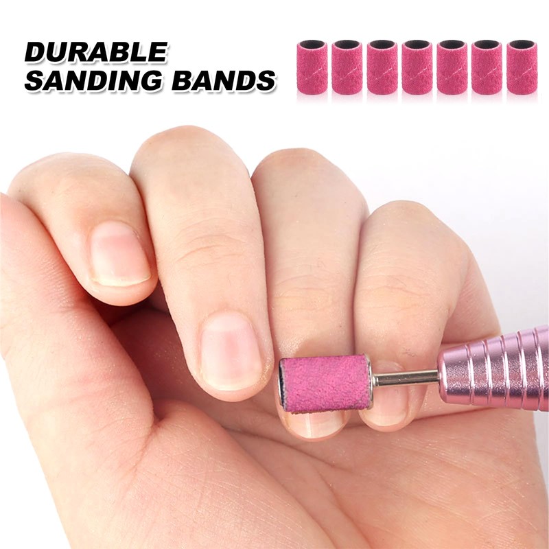Sanding Bands for Nail Drill 240 Grit, 100 Pcs Fine