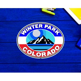 Winter Park Colorado Skiing Decal Sticker 3.75" Vinyl Laptop Bumper Luggage