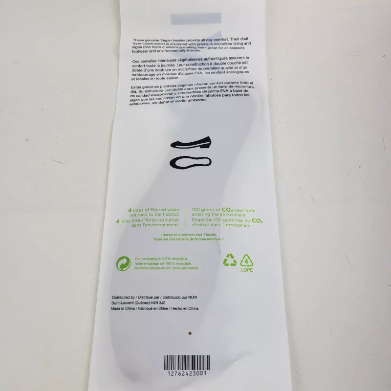 Novi Comfort Insoles Eco Friendly- Size 5 (05.35) New