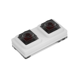 NLOFIN PC Power Button,Mini 2-Key Remote PC Power Switch，PC Computer Case Power Switch,Button Desktop Computer Supplies Made of Aluminum Alloy (White)