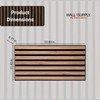 Wall!Supply UltrAcoustic Walnut Finish 3D Acoustic Wall Panels - Home