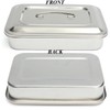 Stainless Steel Instrument Tray Organizer Holder with Lid & Handle