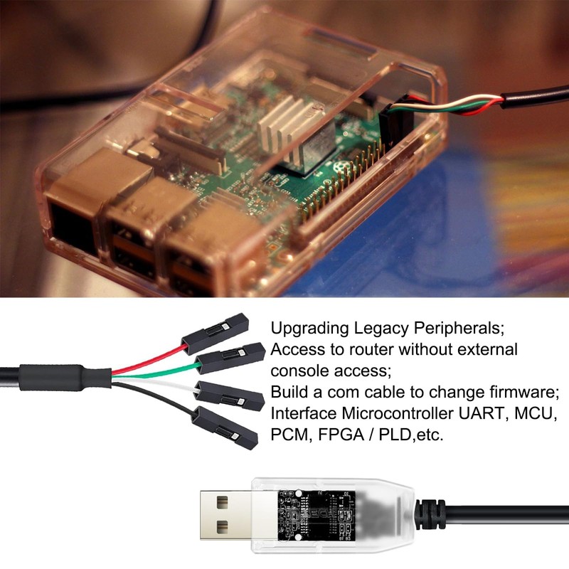 DTECH USB to TTL Serial Adapter Cable 3.3V 4 Pin