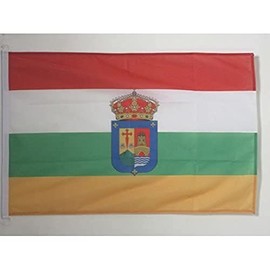La Rioja NAUTICAL Flag 18'' x 12'' - Spanish region of La Rioja flags 30 x 45 cm - Banner 12x18 in for boat - AZ FLAG