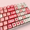 Sweet Strawberry Keycap Set, MDA Profile, PBT, Cherry MX Stem,