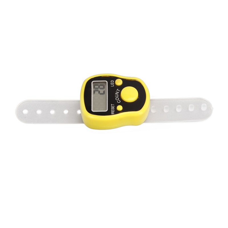 5PCS Finger Counter Adjustable Reset Button 5 Digit Number Hand