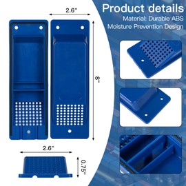 Shipping Container Air Vent Kit Heavy Duty Shipping Container Accessories Cross Flow Ventilation Kit Reduce Heat Humidity Pressure Condensation Add Air Flow for Cargo (8 Pack Blue)