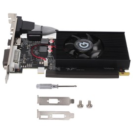 GT710 2GD3 2GB GDDR3 Graphics Card 64bit Support DVI VGA HD Multimedia Interface Plug and Play Game Graphics Card for PC