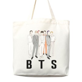 KPOP Tote Bag, KPOP Merch, KPOP tote, KPOP bag, kpop tote bag, Life goes on, kpop bag, kpop merch, love yourself, life goes on, Rm, Jimin, Jungkook, J-hope, Suga (Tote Bag Only)