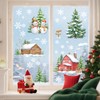 Winter Pine Tree Window Clings Snowman Winter House Xmas Snowflake