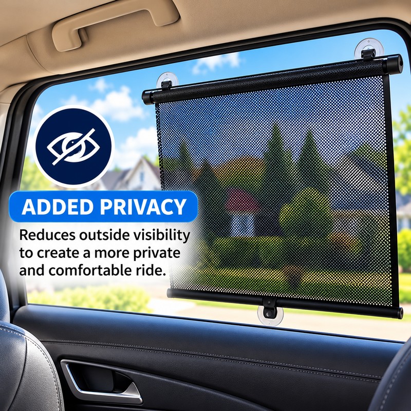 Car Window Shades for Sunlight Control with Suction Cup –