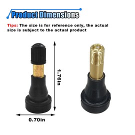 5PCS High-Pressure Car Tire Valve Stem, TR600HP Snap-in Tire Valves, Brass Rubber Tubeless Valves Fit for 0.453 inch 11.5mm Rim Holes and Most Pick-up, Heavy-Duty Vehicles