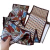 WELROG Long Rectangular Silk Scarf 150 x 16 cm -