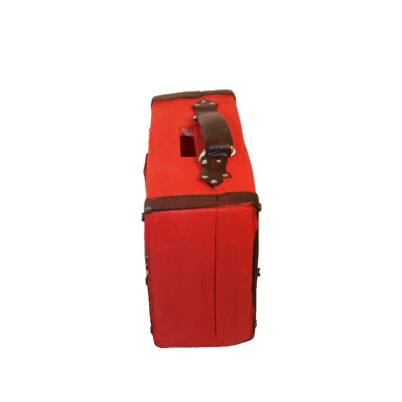 Money Box Suitcase Red Travel Suitcase 14 x 11.5 cm