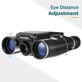 Camonity 5M 2" LCD 32GB Digital Binocular with Camera 12X32 Video Photo Recorder Camcorder for Bird Watching Football Game Concert