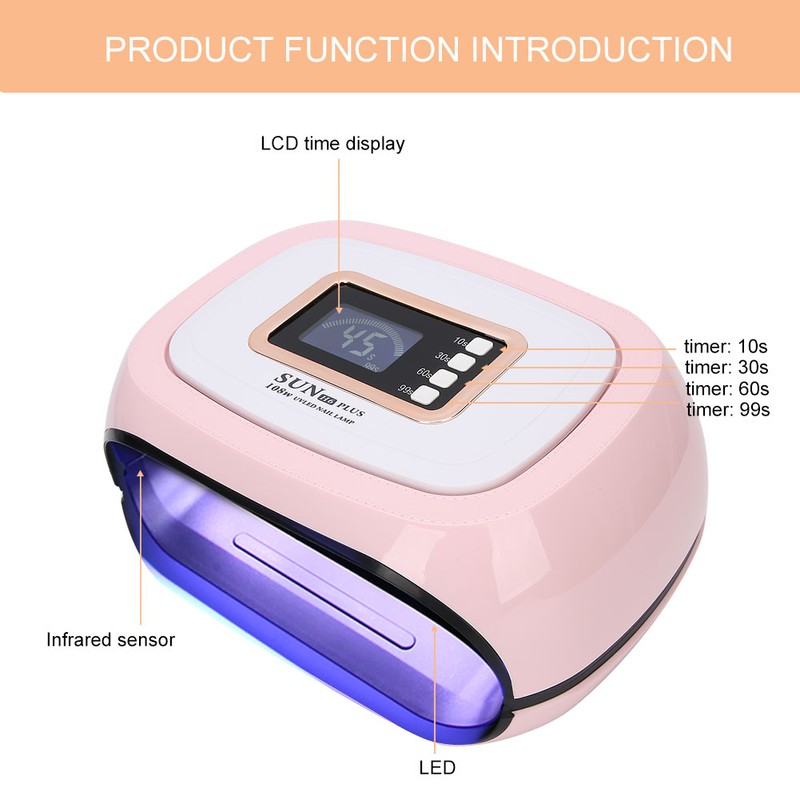 108W Intelligent Timing UV Gel Lamp Nail Curing Machine Nail