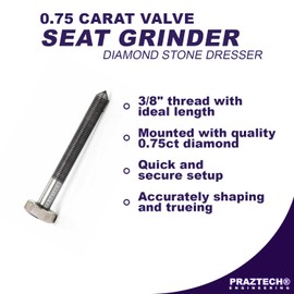 Praztech 0.75 Carat Valve Seat Grinder diamond stone point dresser 3/8" x 24 UNF Set of 2pcs