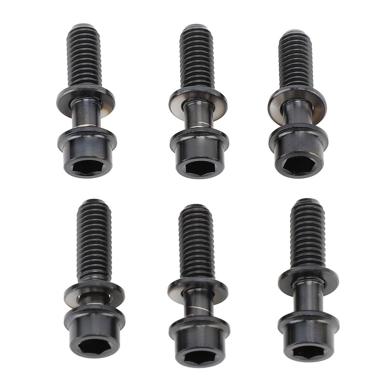 6Pcs Bike Screws Bolts Set Mountain Bicycle Handlebar Stem Ti
