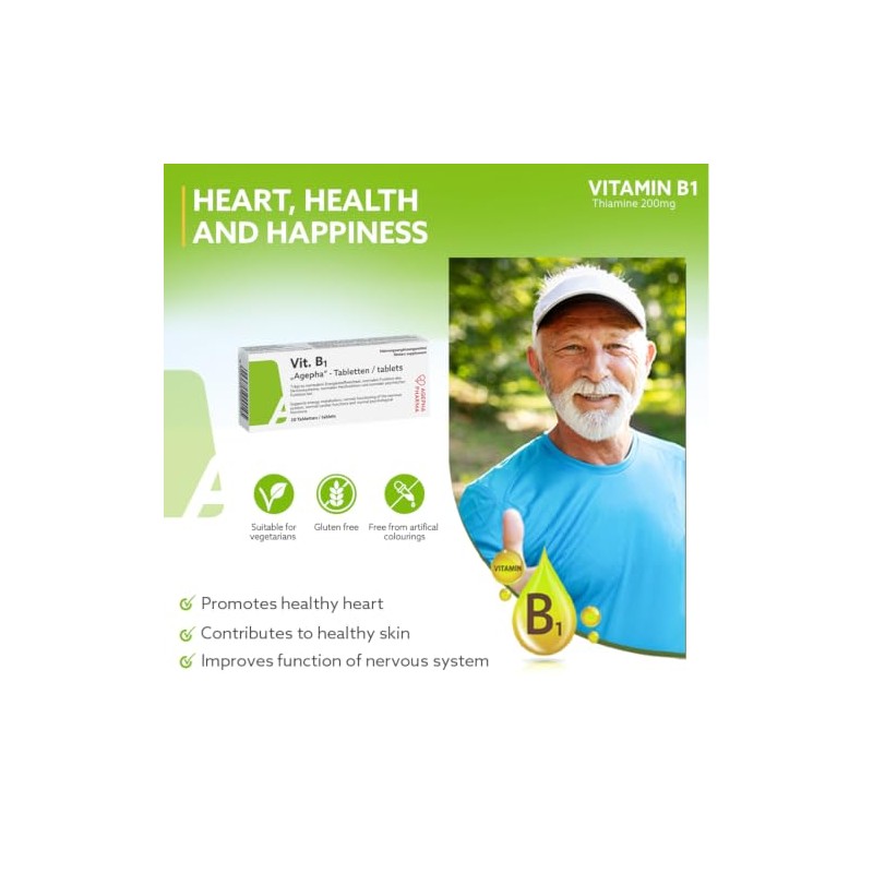 Vitamin B1 Tablets | High Dose Thiamine Tablets | EU