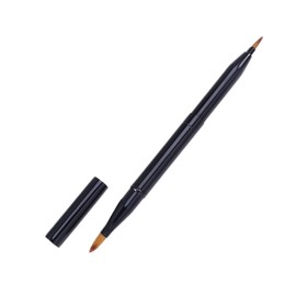 FRCOLOR Dicephalous Lip Brush Applicator Dual-ended Makeup Tool for Lip Gloss Lipstick Portable Easy to Use Black Color