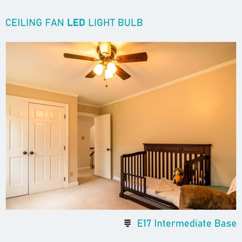 Maelsrlg E17 Intermediate Base LED Bulb, 6W (60 Watt Equivalent)