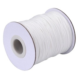 White Braided Lifting Curtain Thread， White Polyester Sunshade Cord for Aluminum shuttered Windows， Each roll is 100 Yards and 1.8mm Wide， Blinds, Garden Plants and Crafts.
