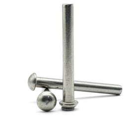 Hippo Hardware M5 (5mm X 40mm) Solid Rivets Round Dome Head Rivet A2 Stainless Steel DIN 660 (Pack of 20)
