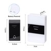 Aigostar waterproof portable wireless bell set, doorbell kit, LED flashing,