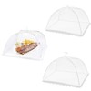 3Pack Food Cover Mesh Tent Umbrella Pop-Up Nets Reusable Collapsible