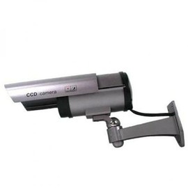 Dummy CCTV Camera - Fixed Type with Flashing LED for Indoor/Outdoor Use 17cmCCTV