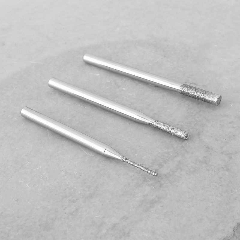 Briny River 30pcs 120 Grit 1/8" Diamond Drill Bits Kit