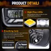 uni-shine 2X DOT 7x6" LED Headlights for Chevy C1500 C2500