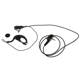 vhbw Headset earpiece compatible with Yaesu/Vertex VX-354, VX-400, VX-410, VX-414, VX-420, VX-424, VX-427, VX-450 Radio Walkie Talkie - G-Shaped